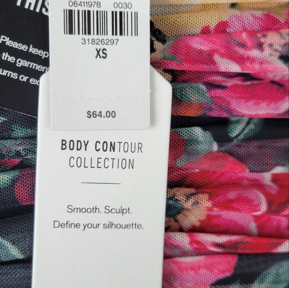 NWT Express Size XS Floral Mesh Bodysuit - Picture 7 of 11